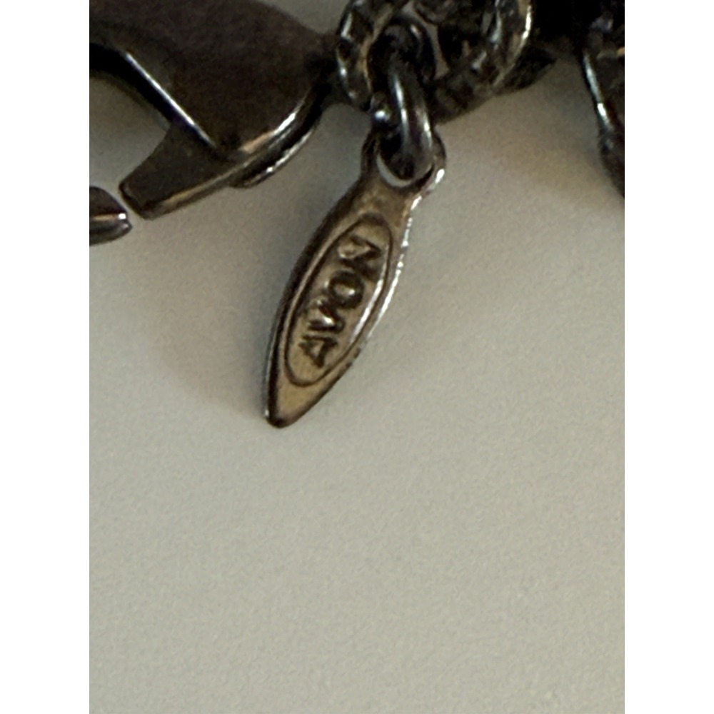 Vintage signed Avon necklace from the Nina Ricci (NR) collection Silver Tone - Picture 2 of 3